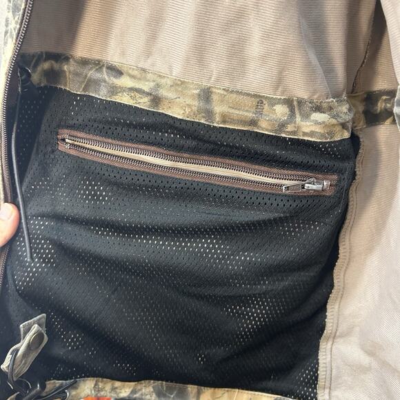 Cabela's Jacket Mens XL Camo Mossy Oak Hooded Vintage Field Coat Zip Whitetail - Picture 5 of 10